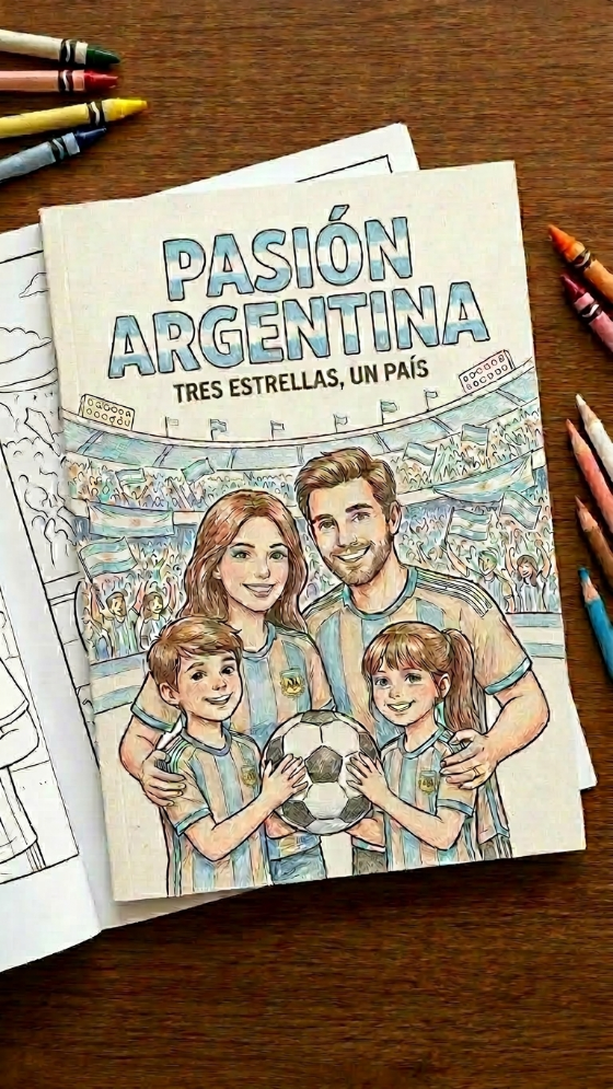 El fútbol en un libro para colorear